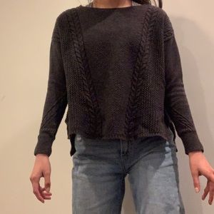 Grey knit sweater
